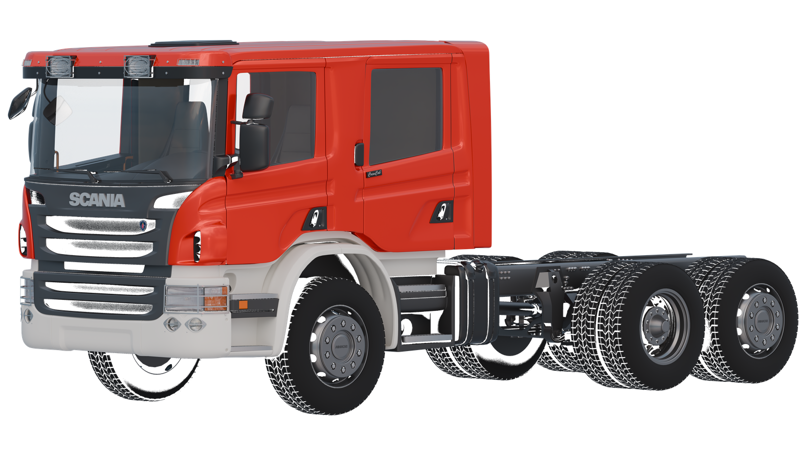Scania P-series 2008-2014 CrewCab 3D model