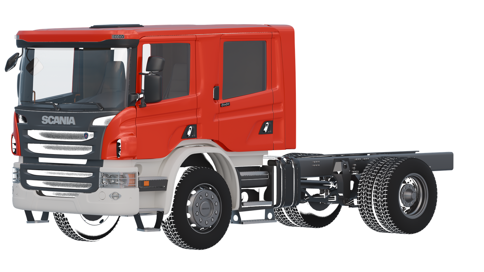 Scania P-series 2008-2014 CrewCab 3D model