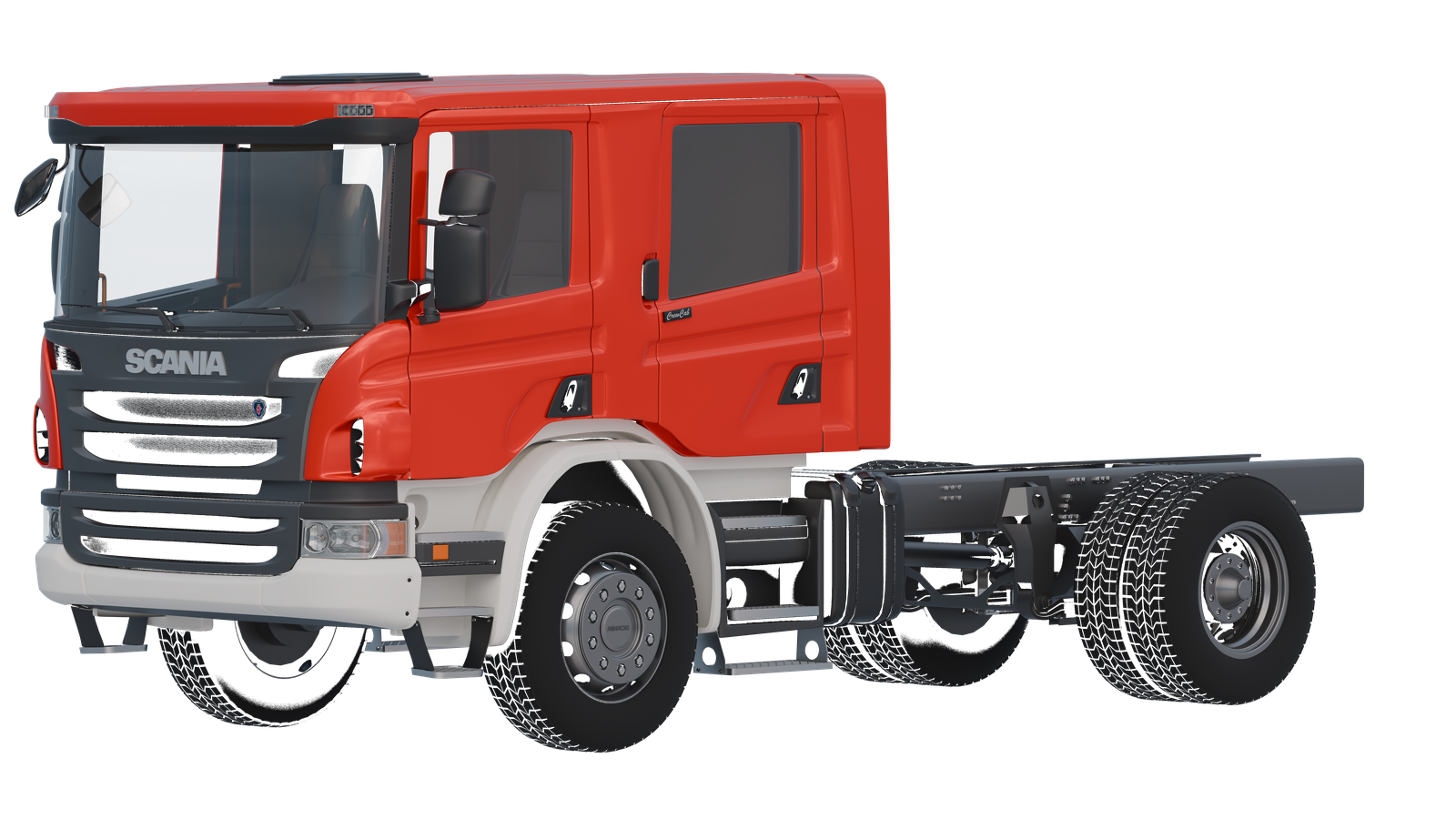 Scania P-series 2008-2014 CrewCab 3D model