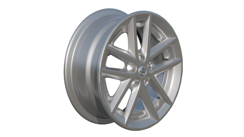 Suzuki alloy wheel rim 3D model thumbnail