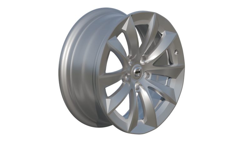 Volvo alloy wheel rim 3D model thumbnail